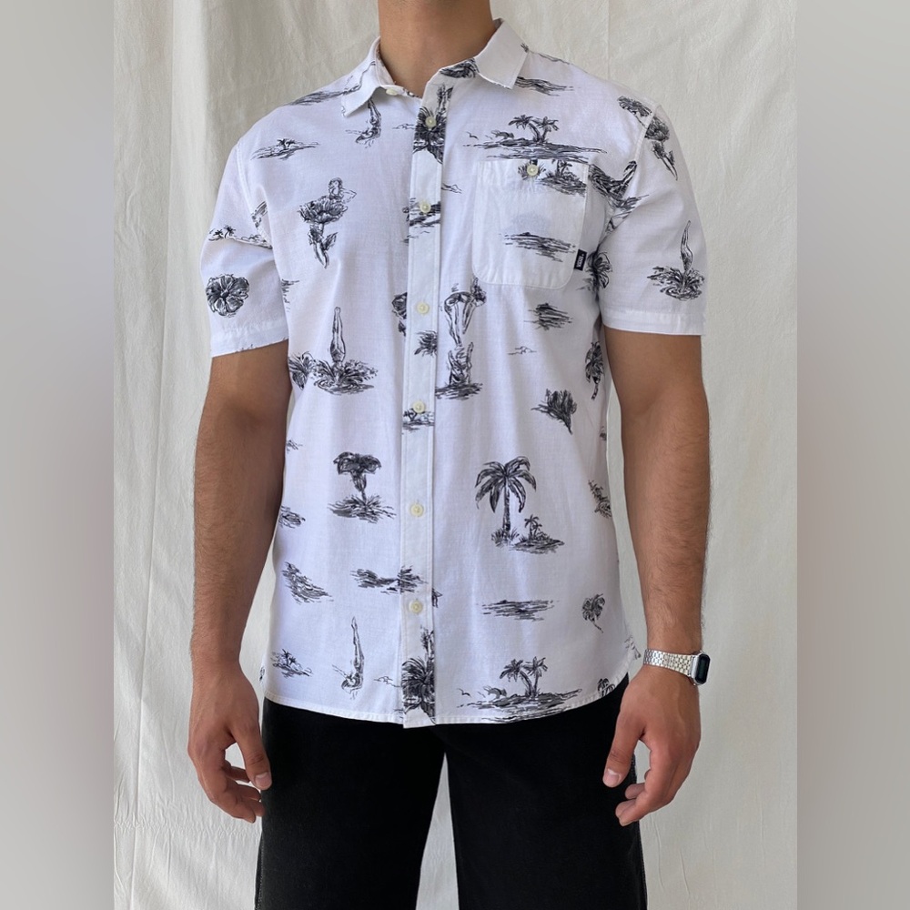 Vans Dive Bomber Print Men's Shirt, Medium